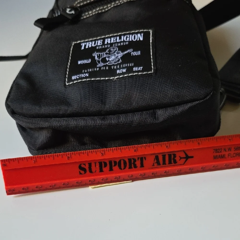 True Religion‎ Black Belt Bag for Men